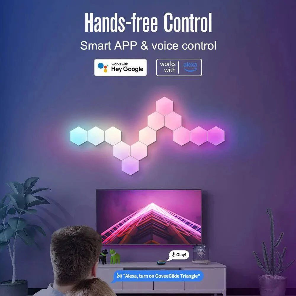HoneyComb™ RGB Intelligent Hexagonal LED Lamp - Joomcy