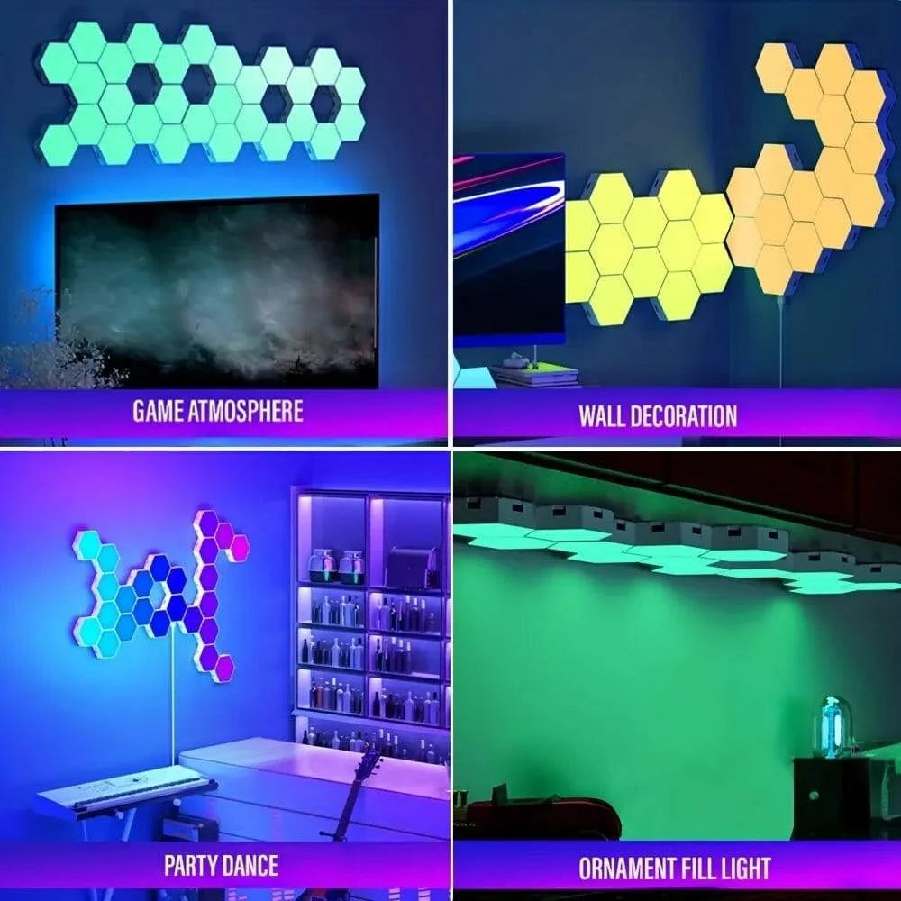 HoneyComb™ RGB Intelligent Hexagonal LED Lamp - Joomcy
