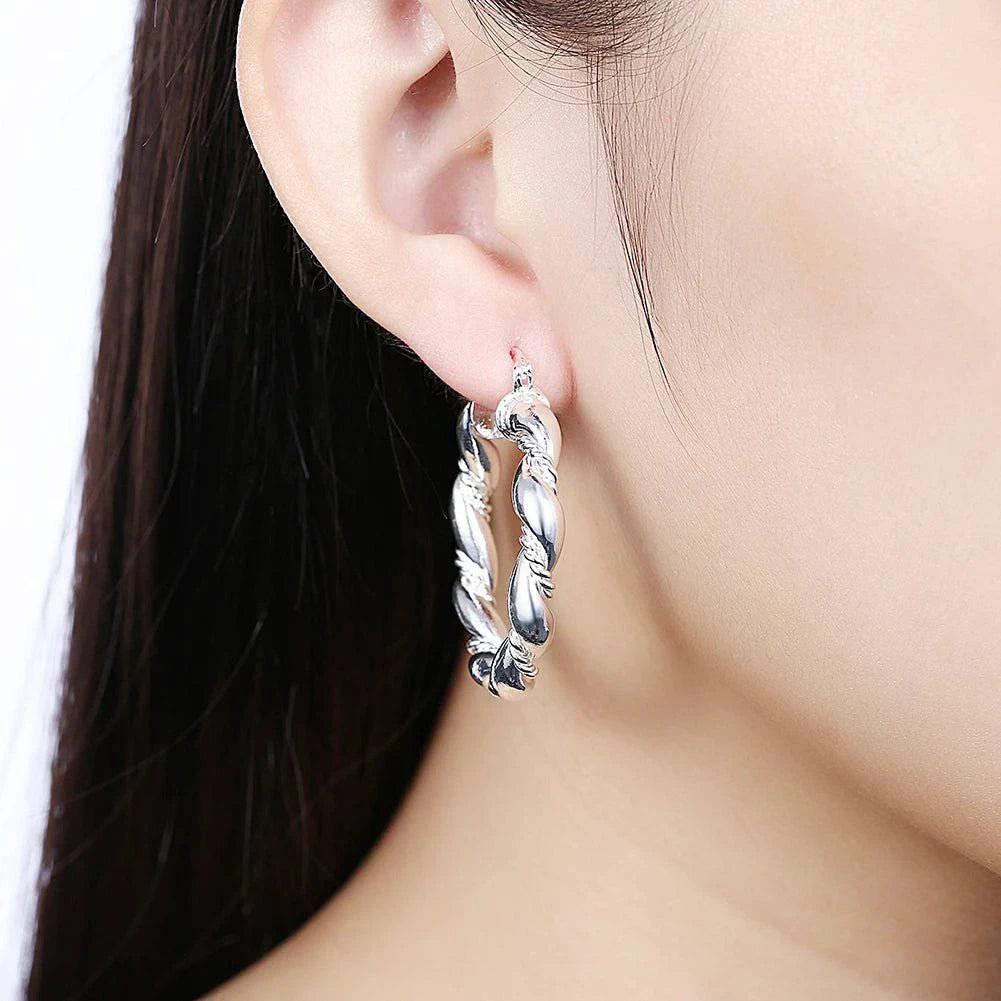 IronCrafts™ 925 Sterling Silver Hoop Earrings for Women - Joomcy
