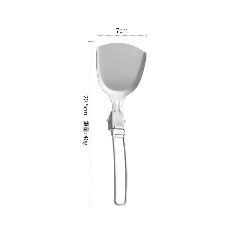 IronSpam™ Stainless Steel Folding Food Utensils for Outdoor Cooking - Joomcy