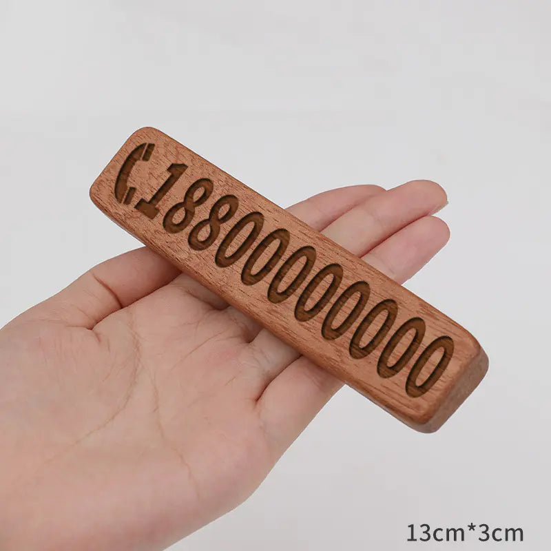 Walnut Car Temporary Parking Sign with Creative Design - Joomcy