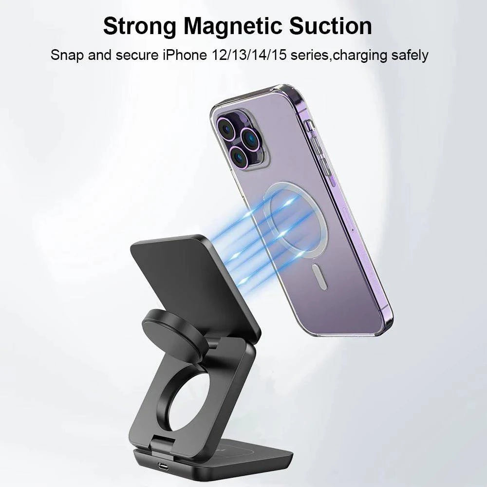Keajor™ 3 in 1 Wireless Charger Portable Pad - Joomcy