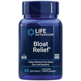 Life Extension Bloat Relief Artichoke Ginger Fennel and Turmeric for Digestive Health Supports Bloating Relief and Promotes Digestive Comfort Gluten Free Non-GMO 60 softgels