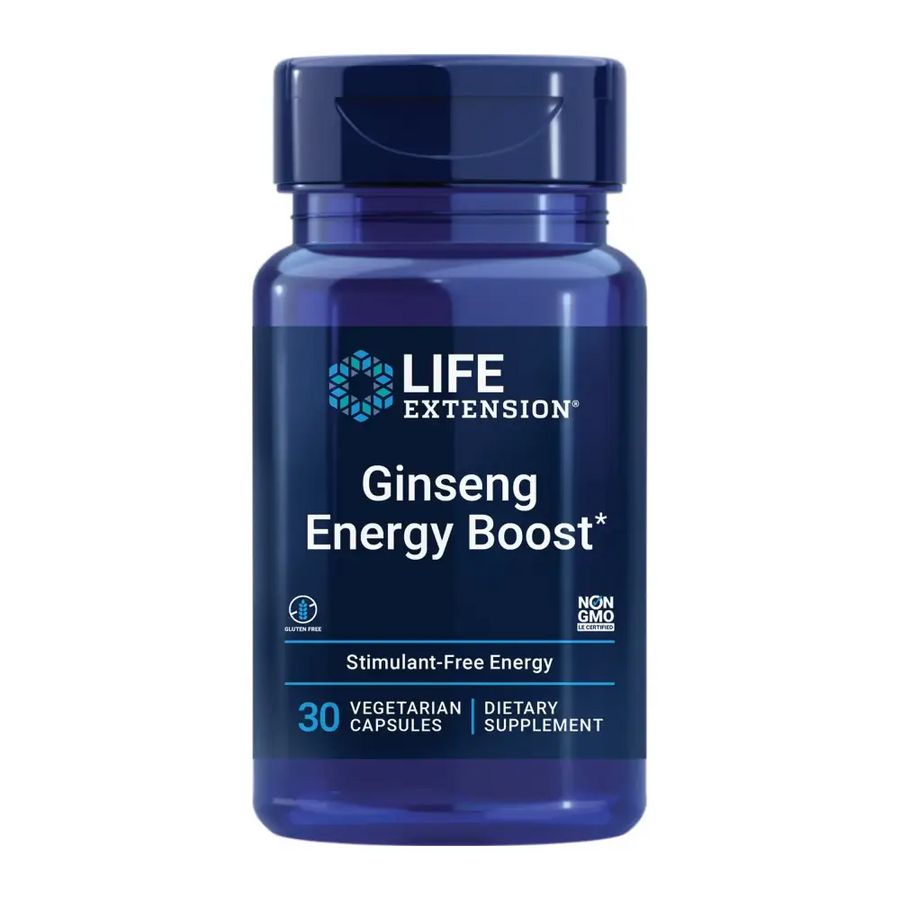 ginseng capsules for natural energy, focus and stress balance support