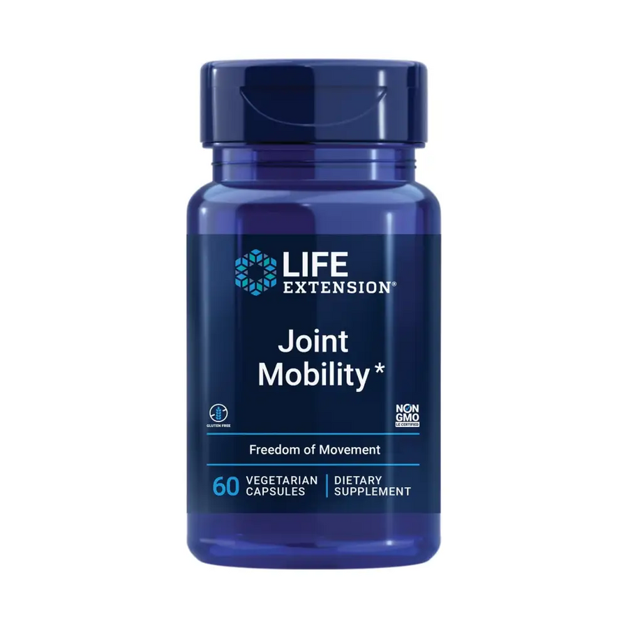 Life Extension Joint Mobility relieves Minor Knee discomfort & Improves Range of Motion Turmeric & Tamarind Gluten-Free Non-GMO Vegetarian 60 Capsules