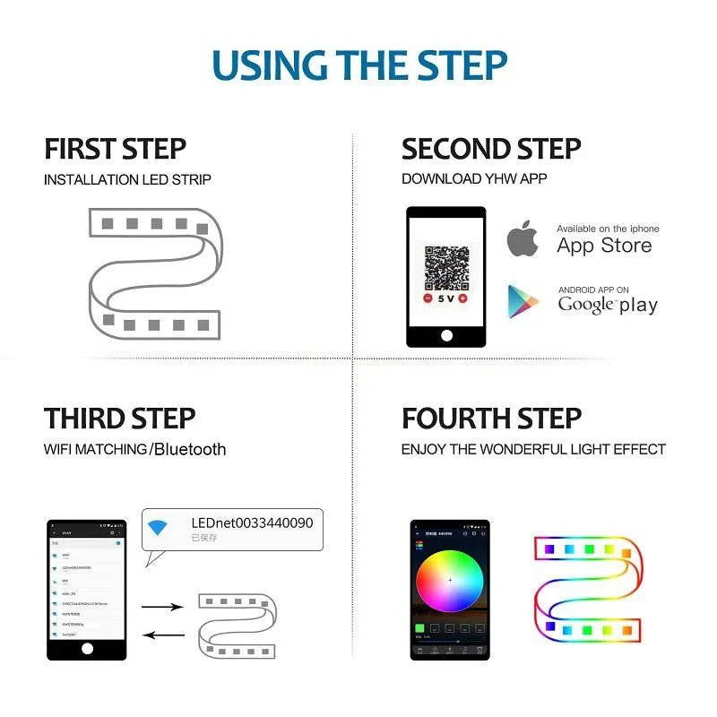 LightMax™ Bluetooth RGB LED Strip - Joomcy