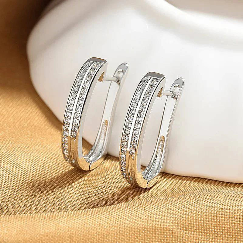 LoveRings™ 925 Sterling Silver Zircon Earrings For Women - Joomcy
