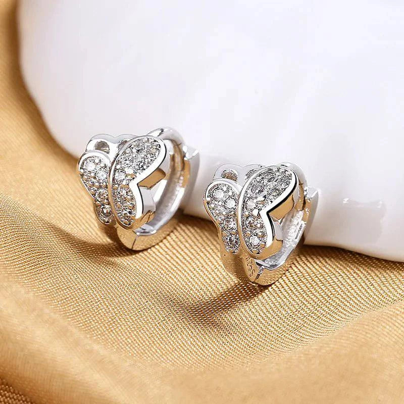 LoveRings™ 925 Sterling Silver Zircon Earrings For Women - Joomcy