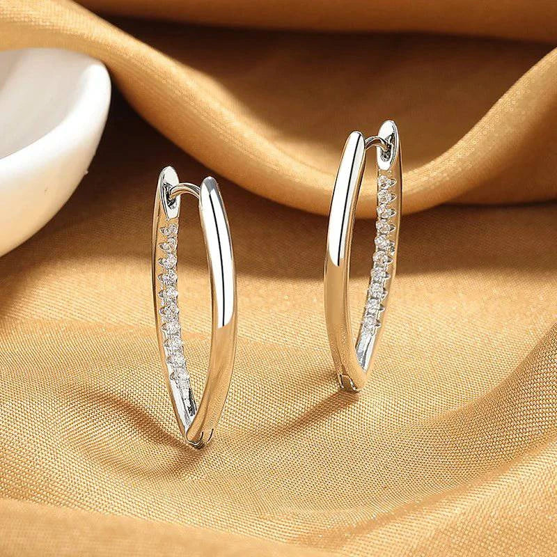 LoveRings™ 925 Sterling Silver Zircon Earrings For Women - Joomcy