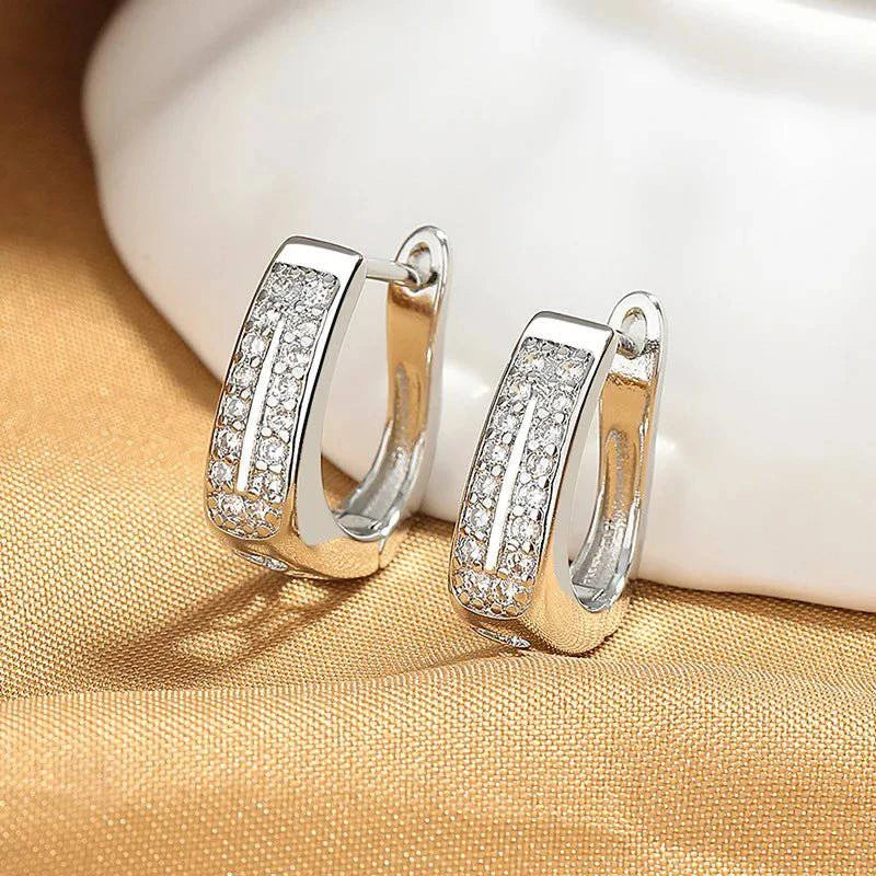 LoveRings™ 925 Sterling Silver Zircon Earrings For Women - Joomcy