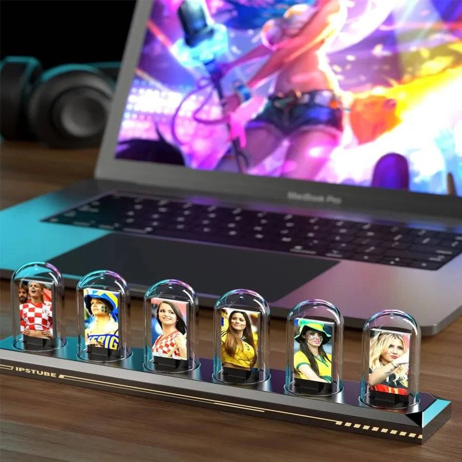 MagicPop™ RGB Nixie Tube Clock With LED Screen - Joomcy