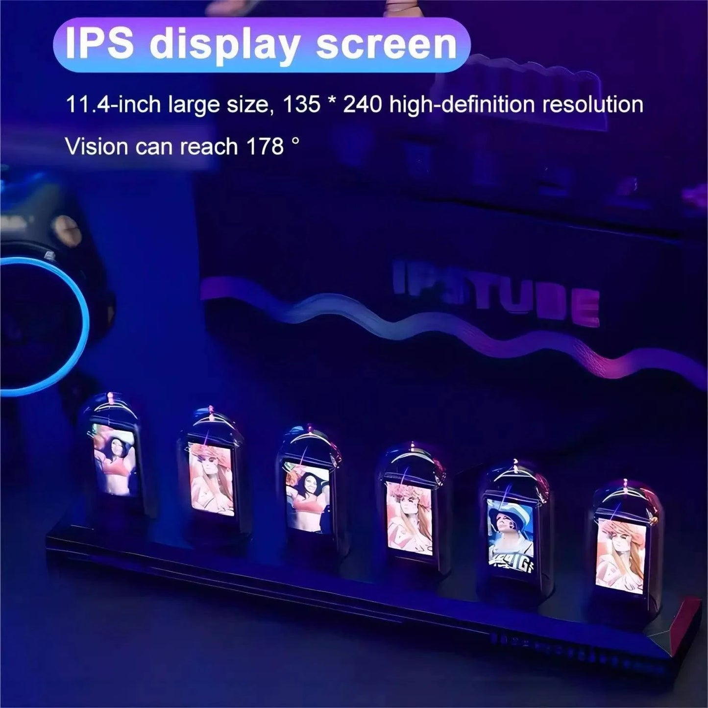 MagicPop™ RGB Nixie Tube Clock With LED Screen - Joomcy