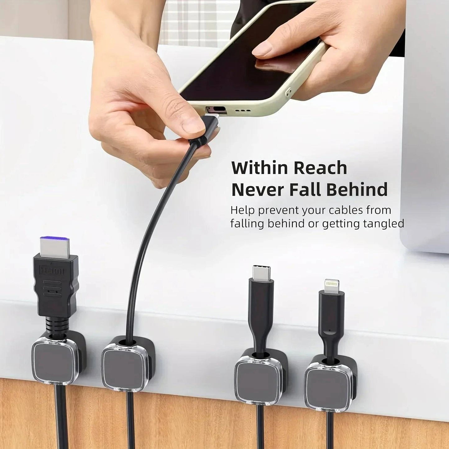Magnetic Cable Management Clips - Joomcy