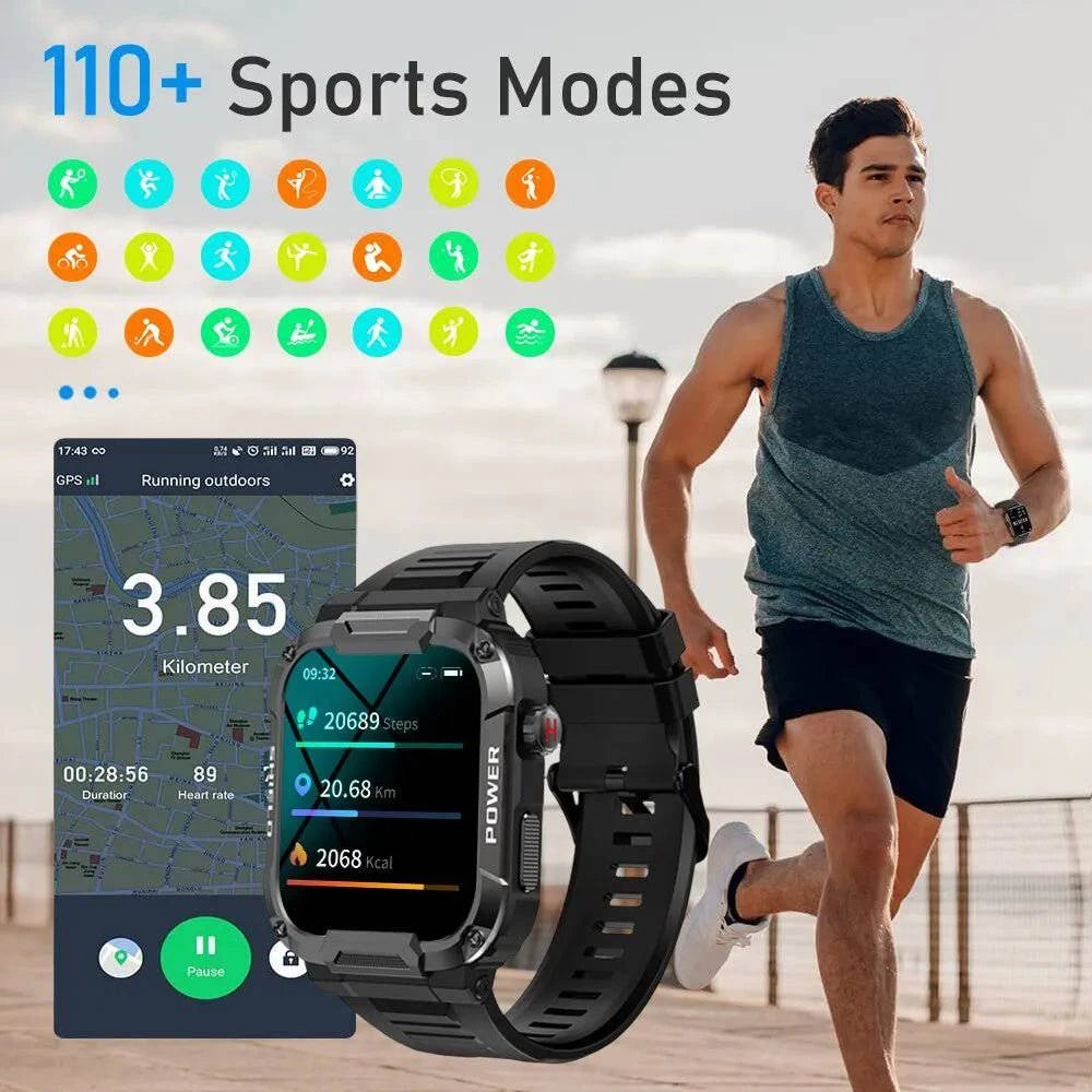 MELANDA™ Bluetooth Military Smart Watch - Joomcy