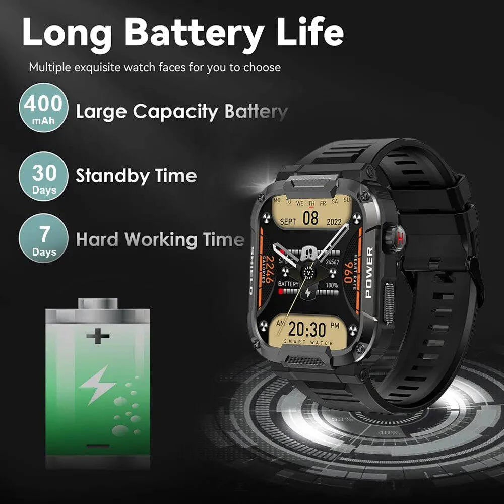 MELANDA™ Bluetooth Military Smart Watch - Joomcy