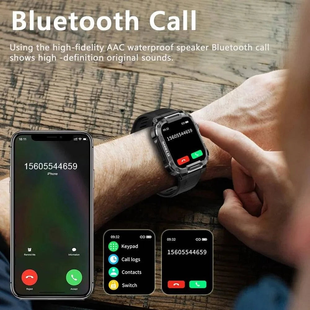MELANDA™ Bluetooth Military Smart Watch - Joomcy