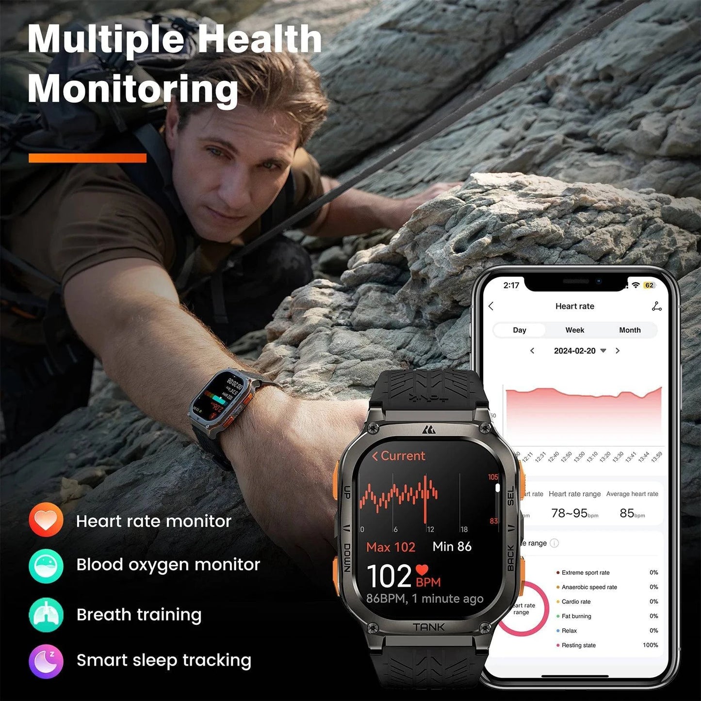 Men M3 Ultra GPS Smart Watch - Joomcy