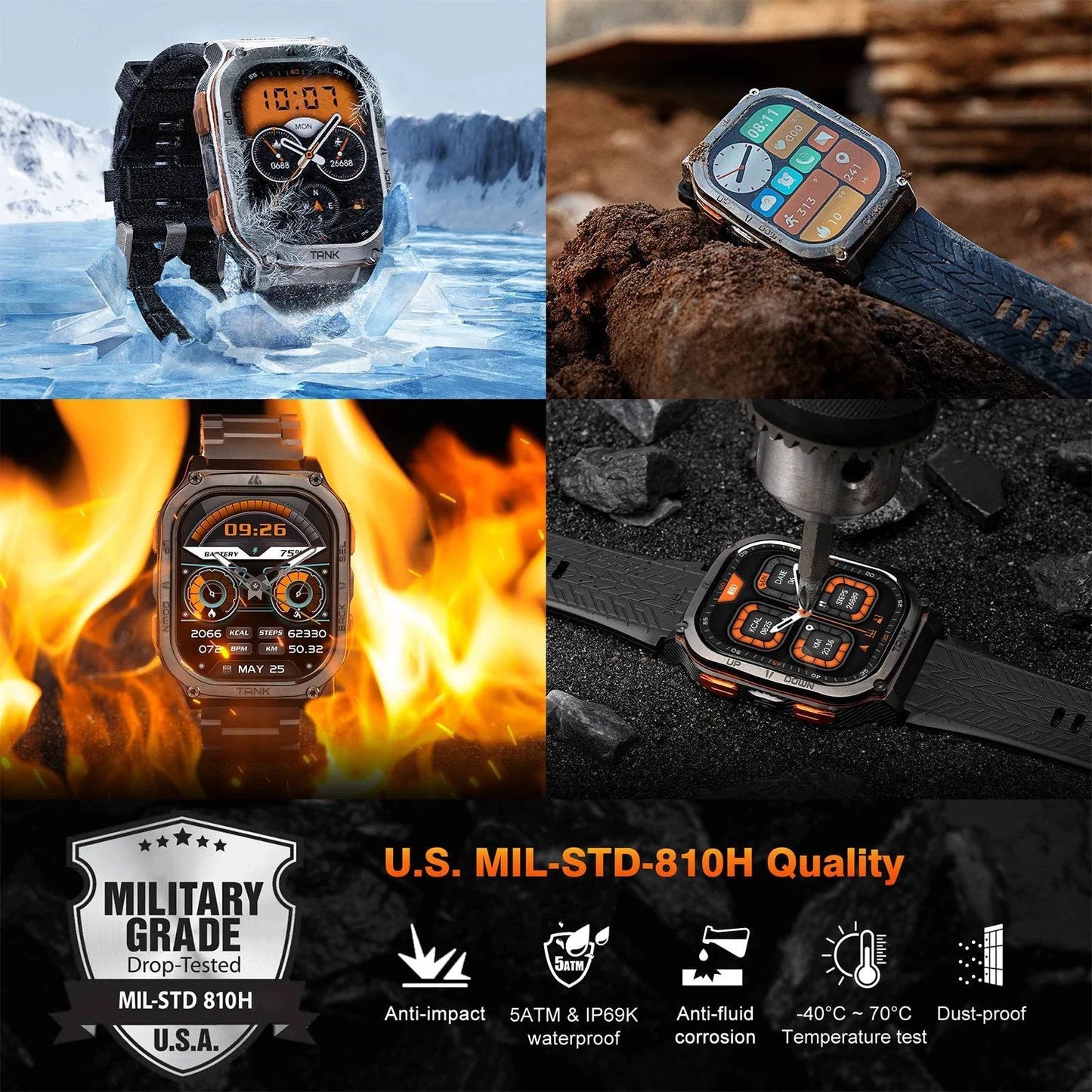 Men M3 Ultra GPS Smart Watch - Joomcy