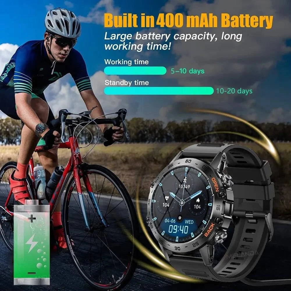 Men Outdoor Sport Bluetooth Call Smart Watch - Joomcy