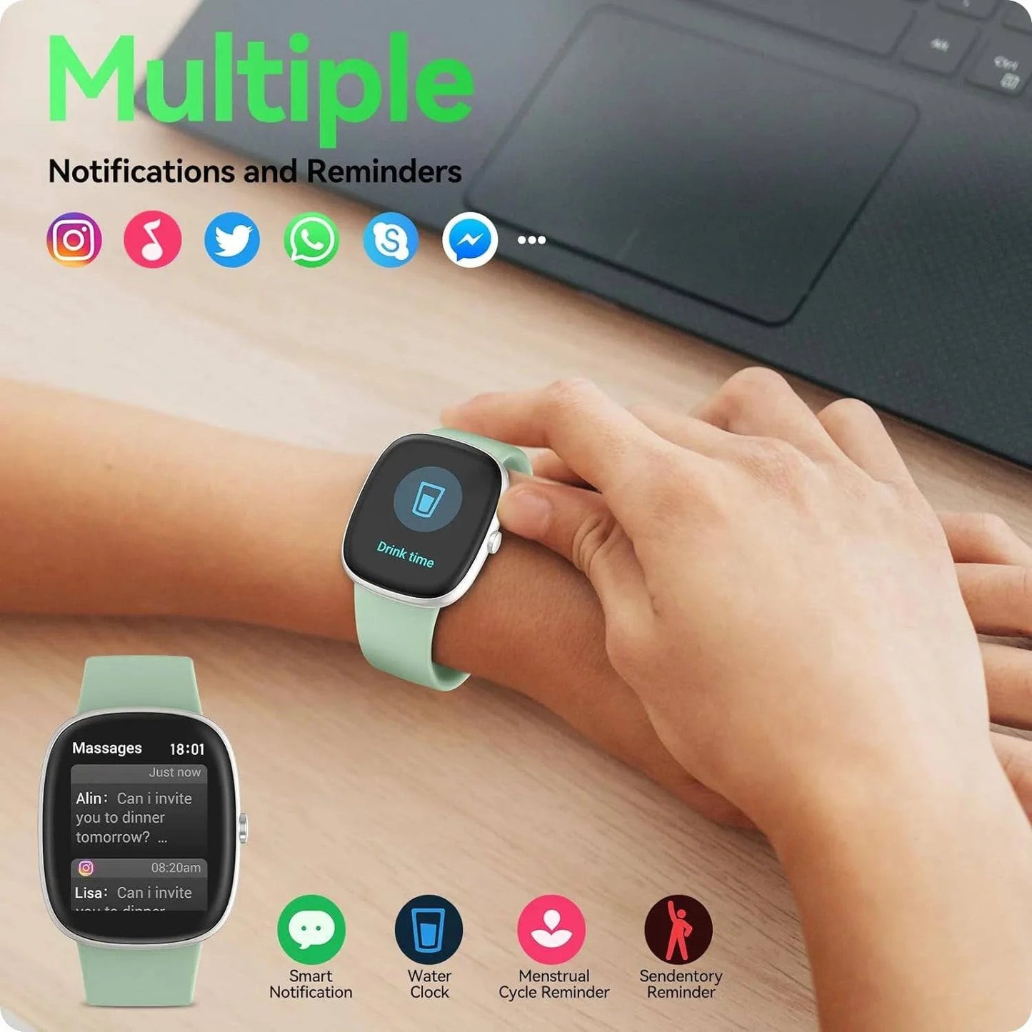 Men Sleep Tracking Fitness Watch - Joomcy