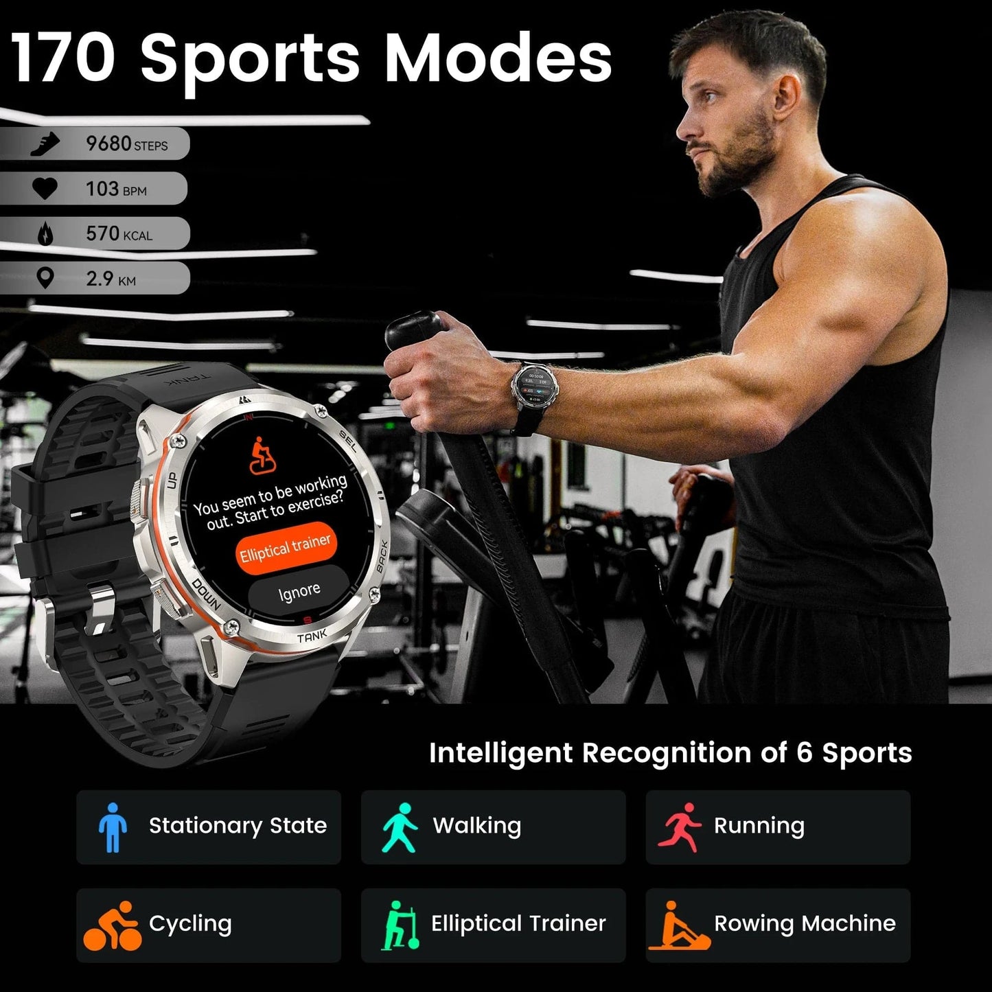 Men T3 Ultra GPS Waterproof Smart Watch - Joomcy