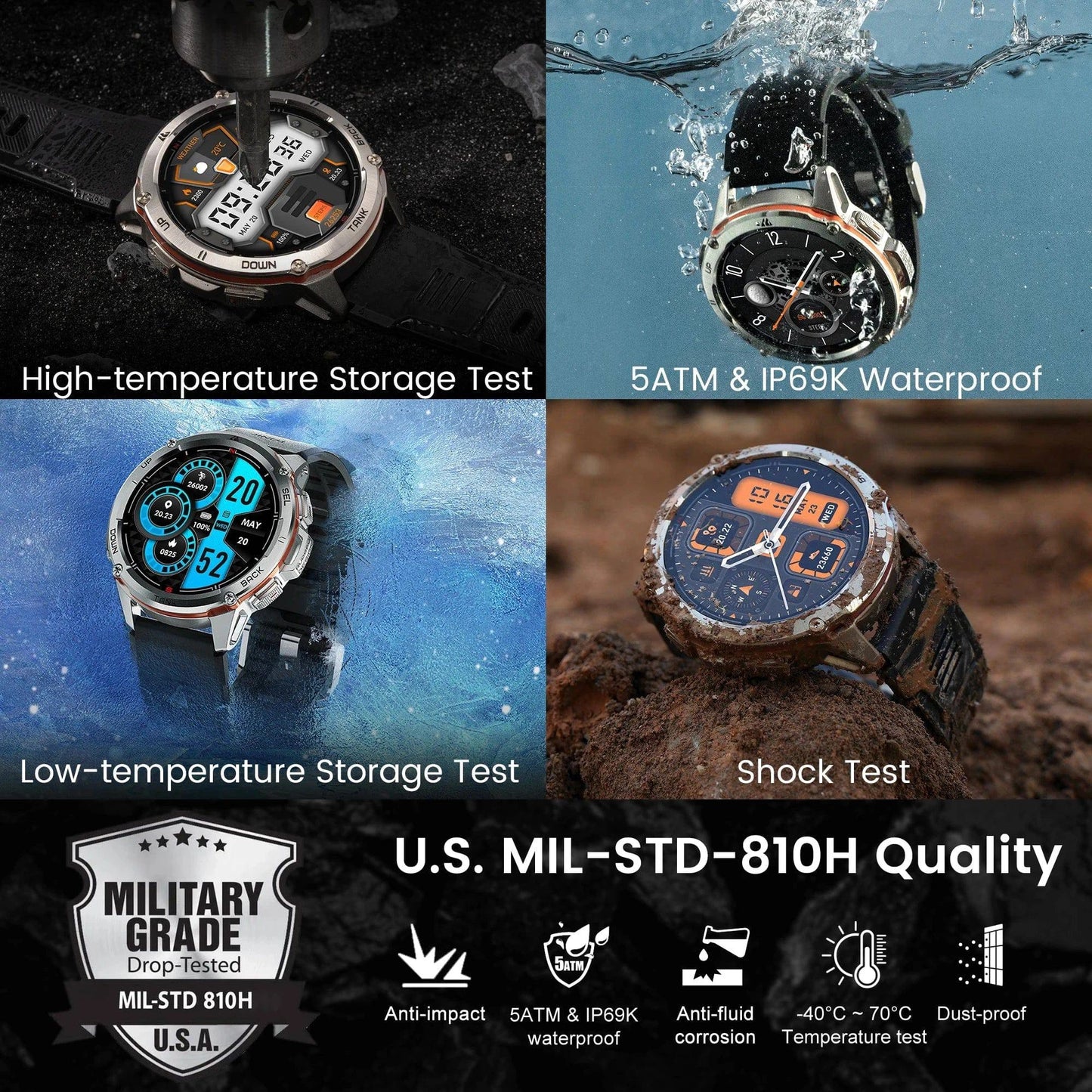 Men T3 Ultra GPS Waterproof Smart Watch - Joomcy