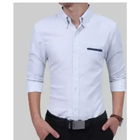Men's Business Polka Dot Long Sleeve Shirt - Autumn Style