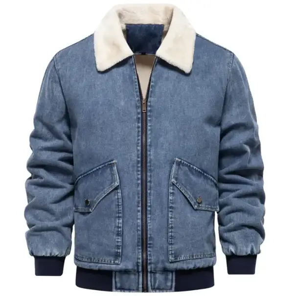 Men's Fleece-Lined Denim Jacket