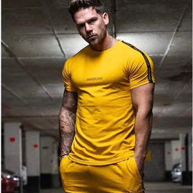 Men's Short Sleeve Sports Raglan T-Shirt