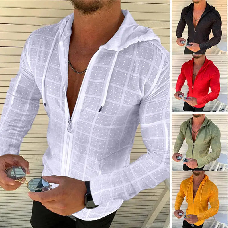 Men's Slim Fit Long Sleeve T-Shirt - Spring/Summer Collection