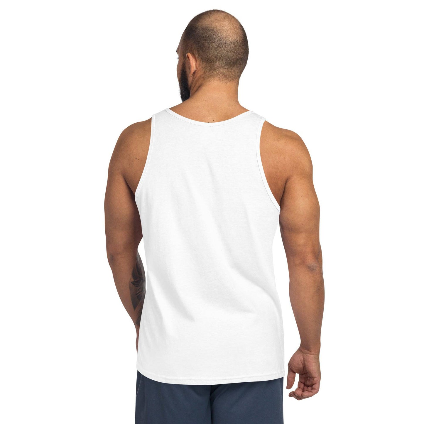 Men's White Tank Top - Joomcy