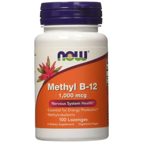 Methyl B-12 1000mcg 100 LOZ by Now Foods (Pack of 2)