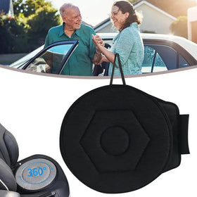 MONKPEAR No Medicine 360° Rotating Seat Cushion - 360 Degree Rotating Car Seat for Elderly Adults Swivel Car Seat Cushion Swivel and Twist Seat Non Slip Easy Turn Rotating (Black*1)