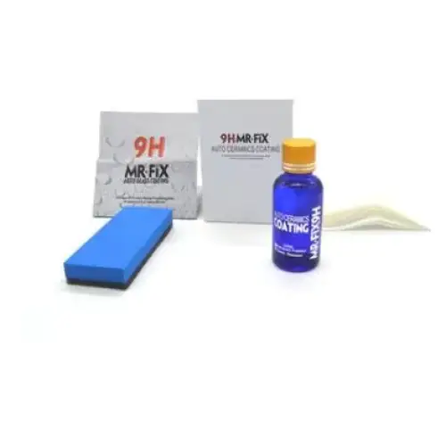 Blue bottle of mr.fix auto ceramic coating with orange cap