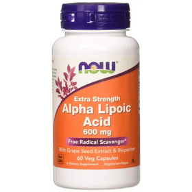 NOW FOODS Alpha Lipoic Acid 600mg Vcaps 60 CT