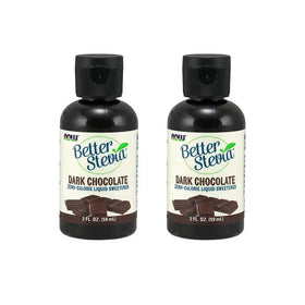 NOW Foods Better Stevia Liquid Dark Chocolate Zero-Calorie Liquid Sweetener Low Glycemic Impact Certified Non-GMO 2-Ounce (2 Pack)