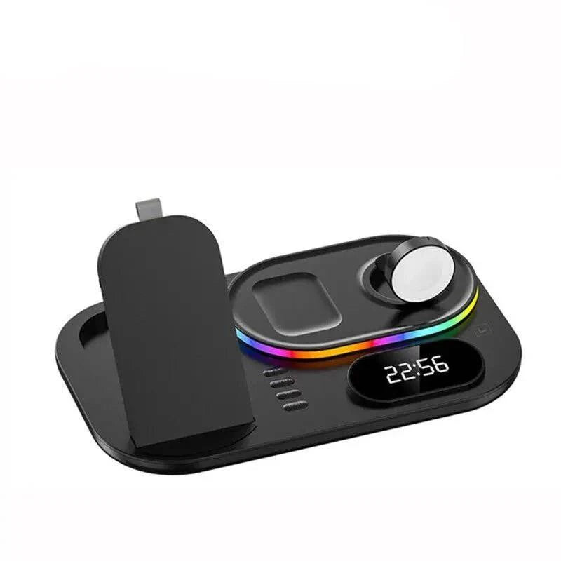 OliSnap™ 4 in 1 Wireless Charger Stand With RGB Light - Joomcy