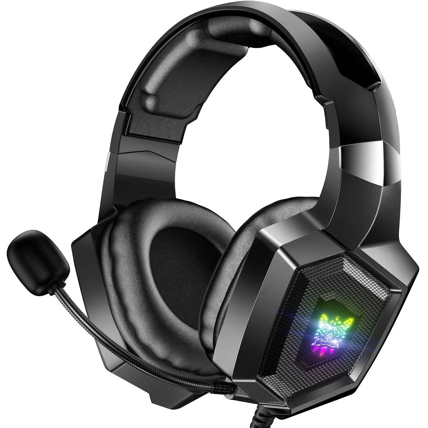 ONIKUMA™ K8 Gaming Headphones with Flexible HD Mic & RGB Light - Joomcy