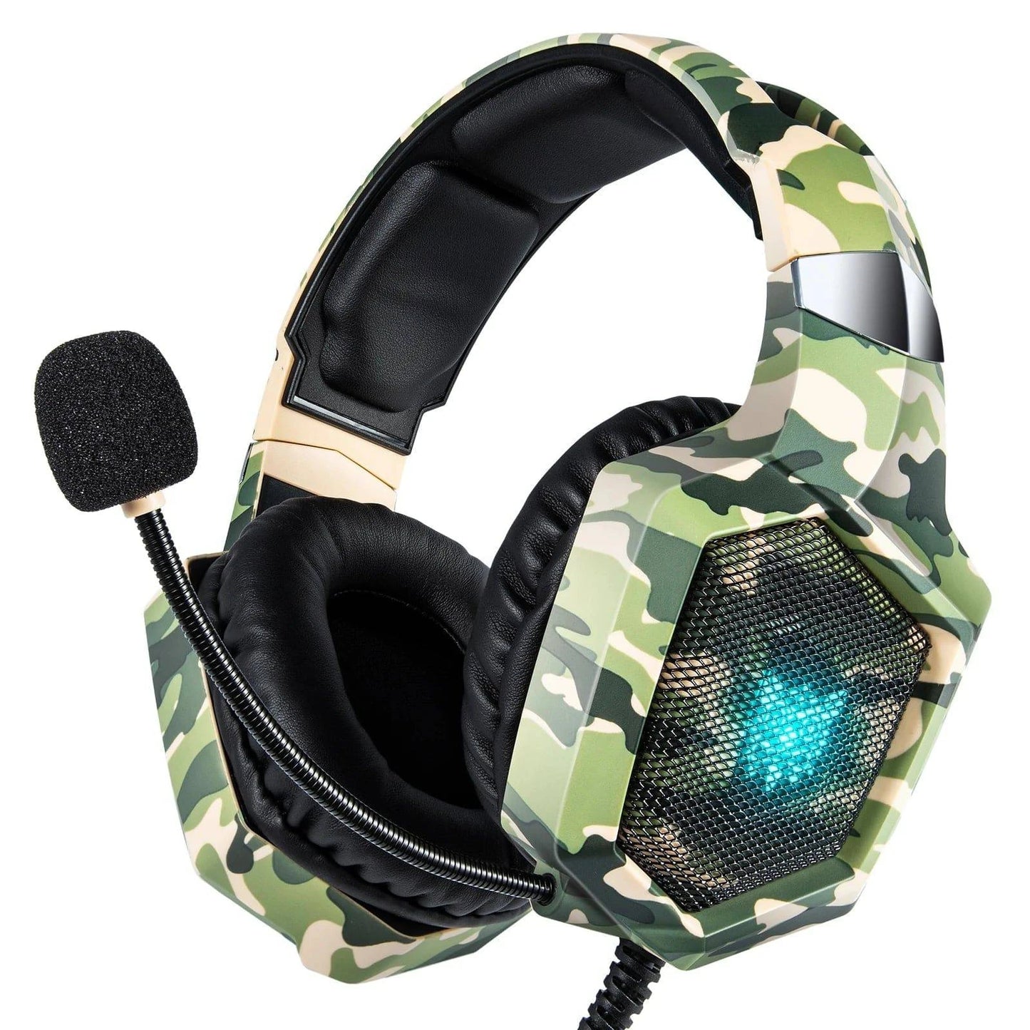ONIKUMA™ K8 Gaming Headphones with Flexible HD Mic & RGB Light - Joomcy