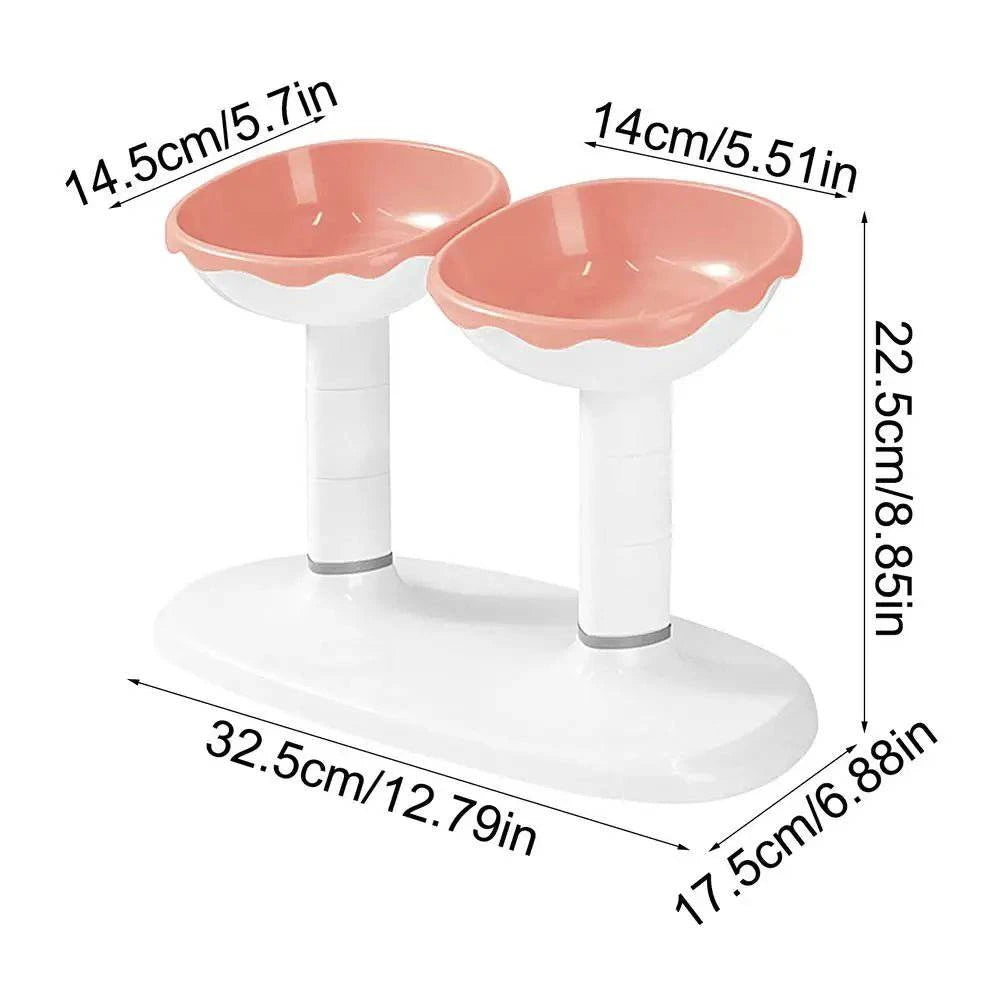 Pet Large Capacity Double Bowl Feeder - Joomcy