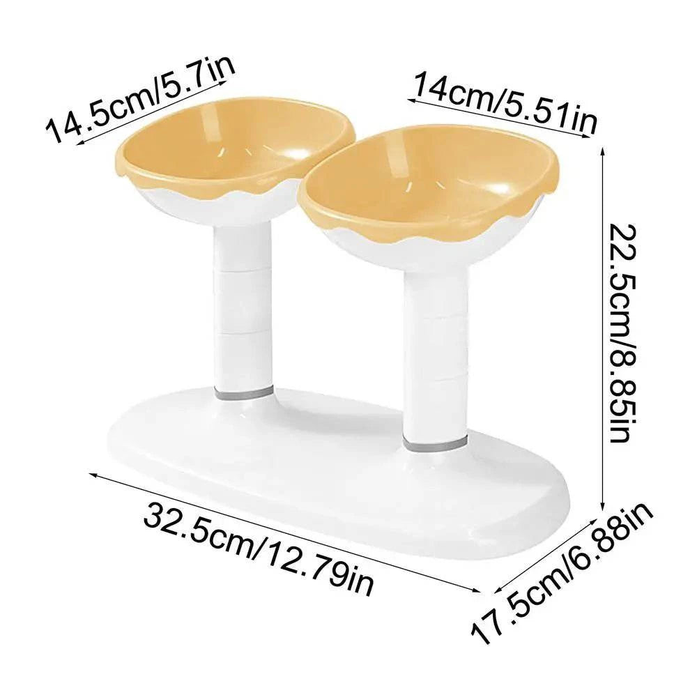 Pet Large Capacity Double Bowl Feeder - Joomcy