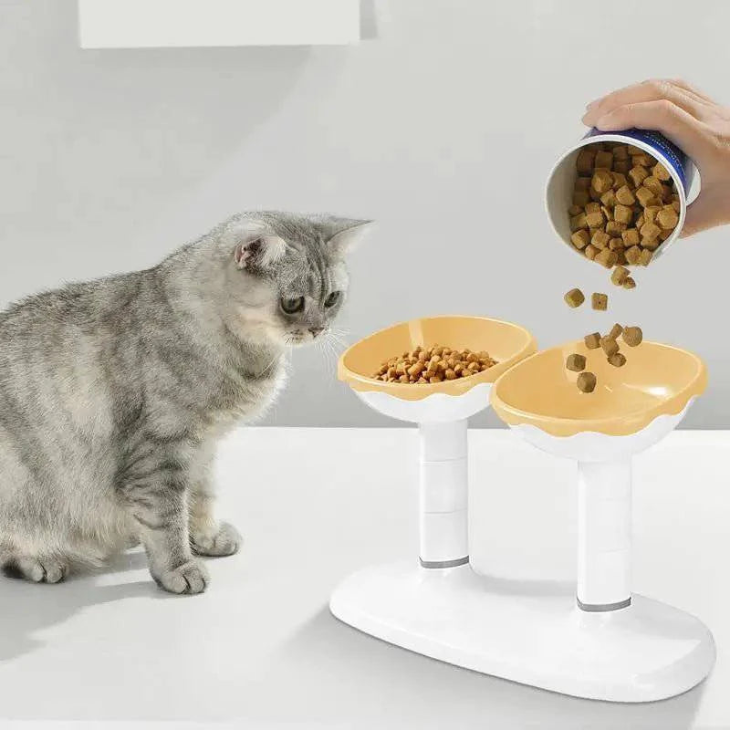 Pet Large Capacity Double Bowl Feeder - Joomcy