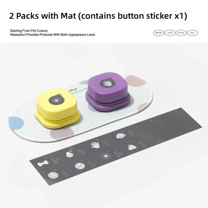 Pet Mewoofun Voice Recording Button Toy - Joomcy