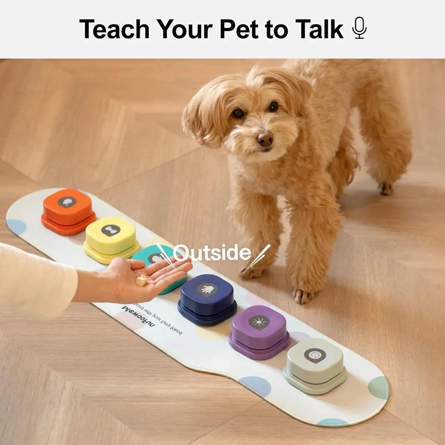 Pet Mewoofun Voice Recording Button Toy - Joomcy