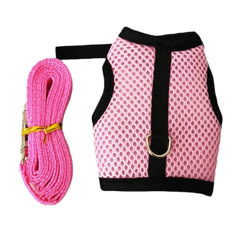 Pet Soft Mesh Vest Leashes Set - Joomcy