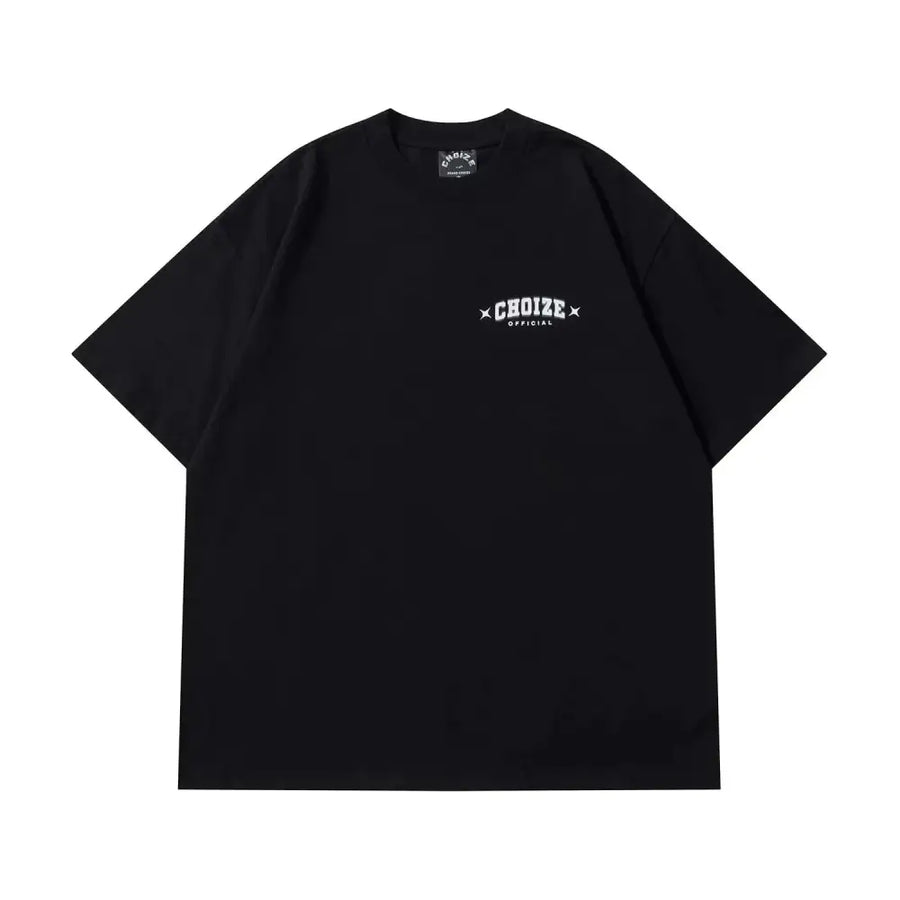 Phantom Letter Print Short Sleeve T-Shirt