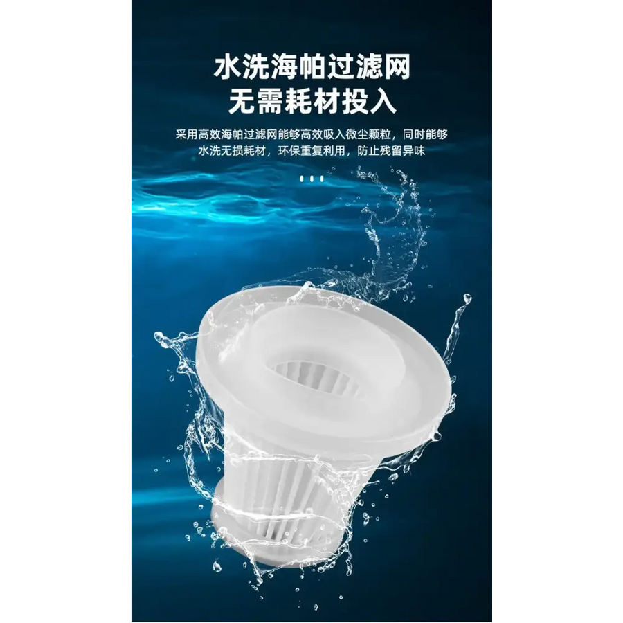 White plastic water-washable sea sponge filter mesh
