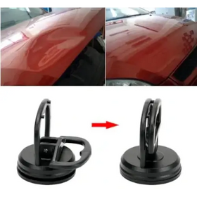 Black suction cup car hood repair tool