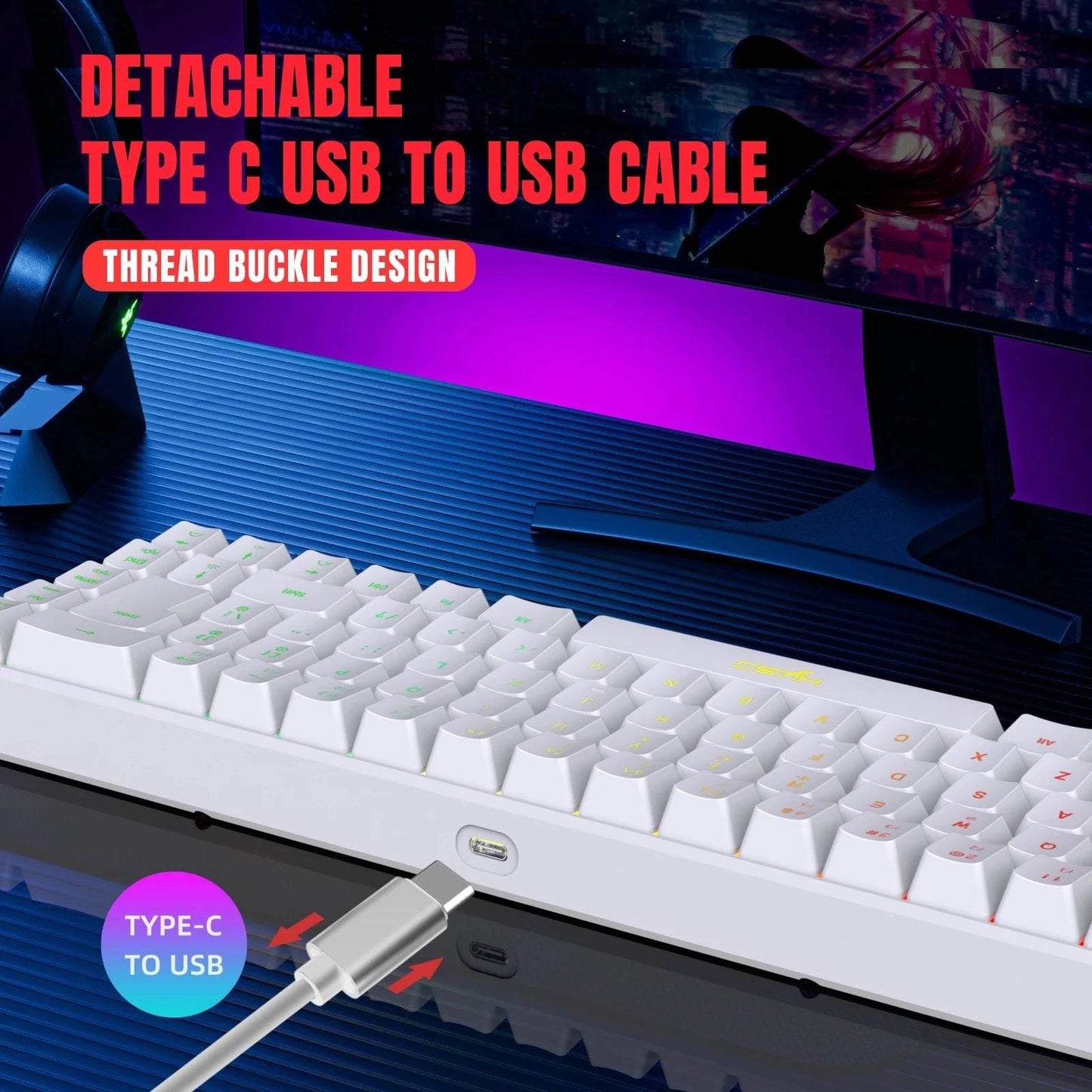 ProKeys™ Mini Gaming Keyboard USB Wired - Joomcy
