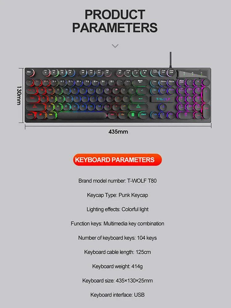 Shadow Mechanical Feeling Keyboard - Joomcy